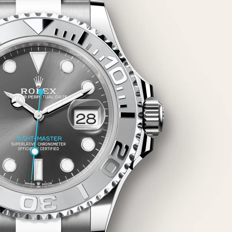 rolex Yacht-Master in Rolesium - combination of Oystersteel and platinum, M126622-0001 - Underwood jewelers