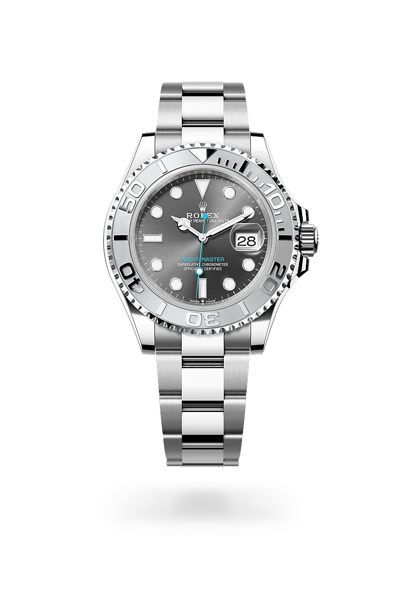rolex Yacht-Master in Rolesium - combination of Oystersteel and platinum, M126622-0001 - Underwood jewelers