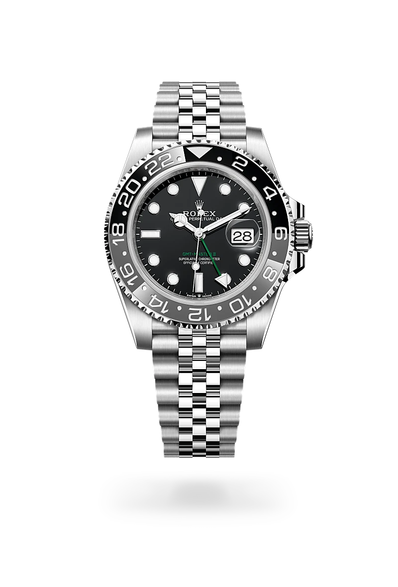 rolex Festive selection watches in Oystersteel, M126710GRNR-0003 - underwood jewelers
