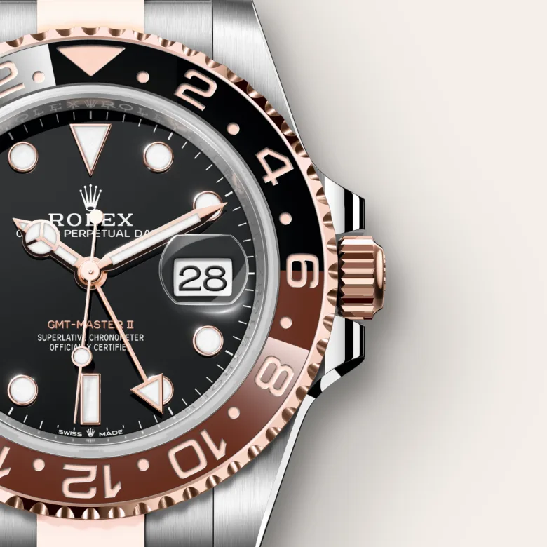rolex GMT-Master II in Everose Rolesor - combination of Oystersteel and Everose gold, M126711CHNR-0002 - Underwood jewelers