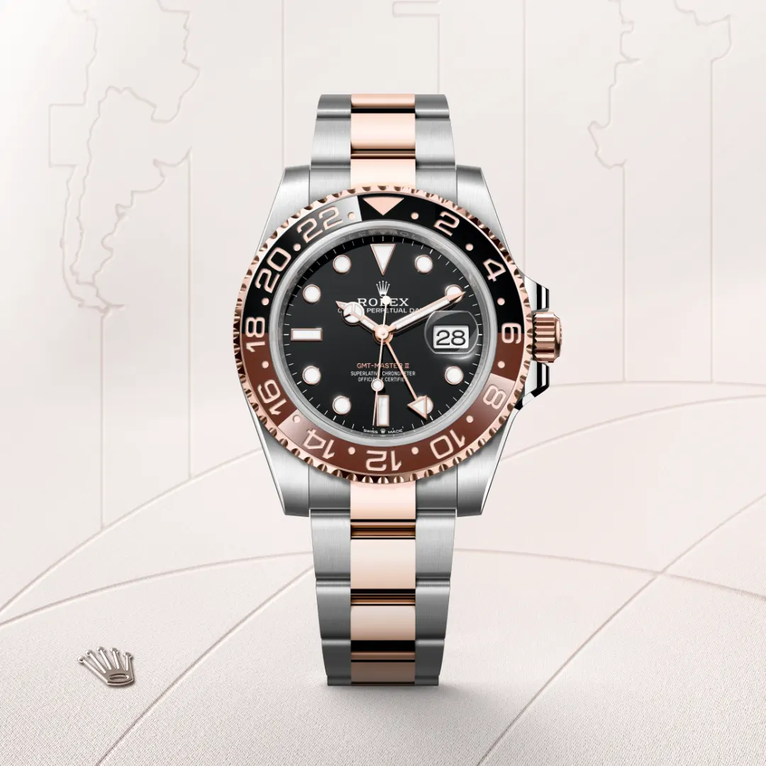 rolex GMT-Master II in Everose Rolesor - combination of Oystersteel and Everose gold, M126711CHNR-0002 - Underwood jewelers
