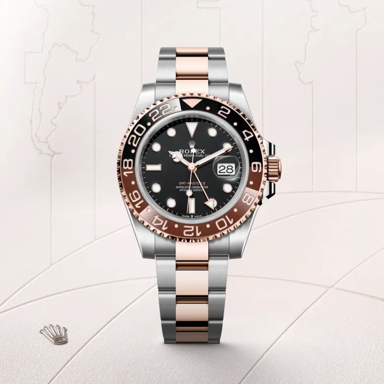rolex GMT-Master II in Everose Rolesor - combination of Oystersteel and Everose gold, M126711CHNR-0002 - Underwood jewelers