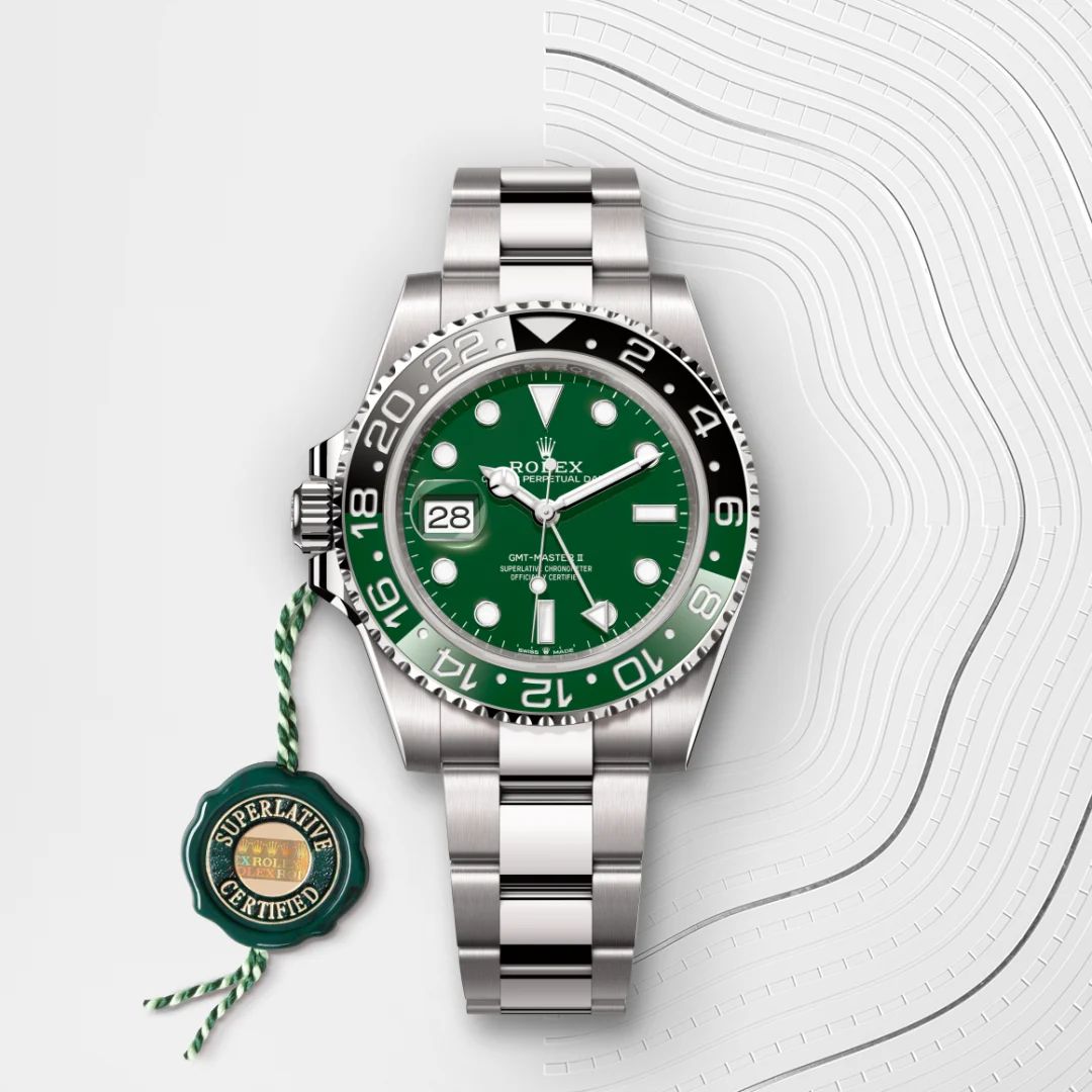 rolex GMT-Master II in 18 kt white gold, M126729VTNR-0001 - Underwood jewelers