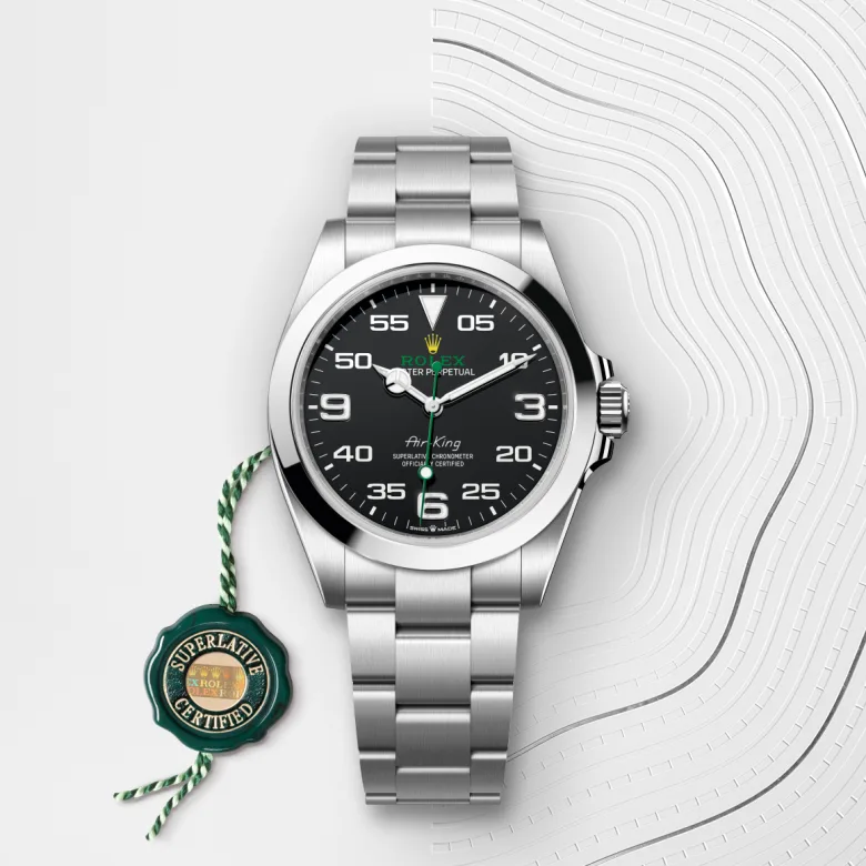 rolex Air-King in Oystersteel, M126900-0001 - Underwood jewelers