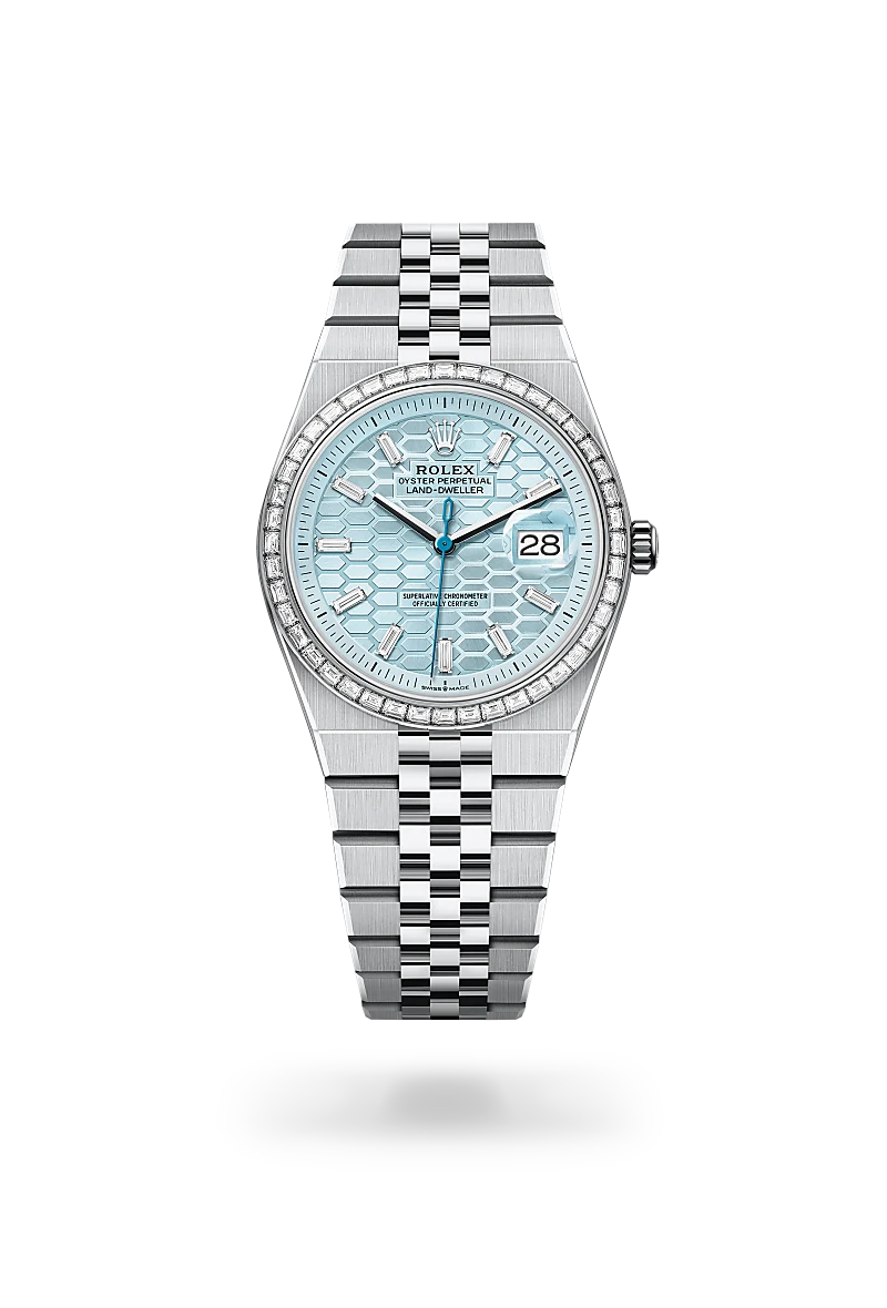 rolex Land-Dweller in Platinum, M127286TBR-0001 - Underwood jewelers