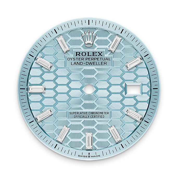 rolex Land-Dweller in Platinum, M127286TBR-0001 - Underwood jewelers