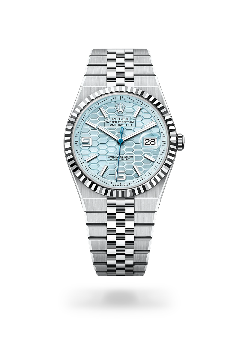 rolex Land-Dweller in Platinum, M127336-0001 - Underwood jewelers
