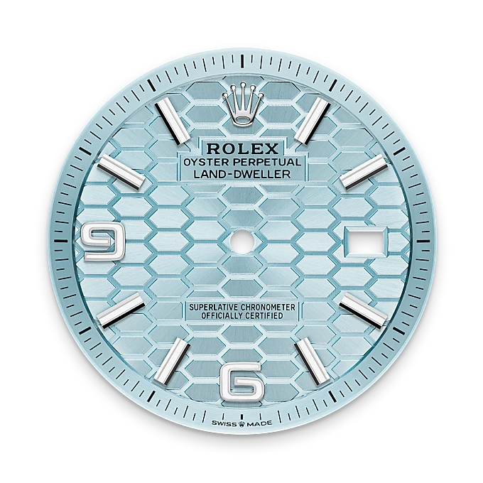 rolex Land-Dweller in Platinum, M127336-0001 - Underwood jewelers