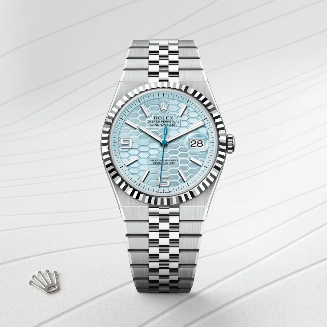 rolex Land-Dweller in Platinum, M127336-0001 - Underwood jewelers
