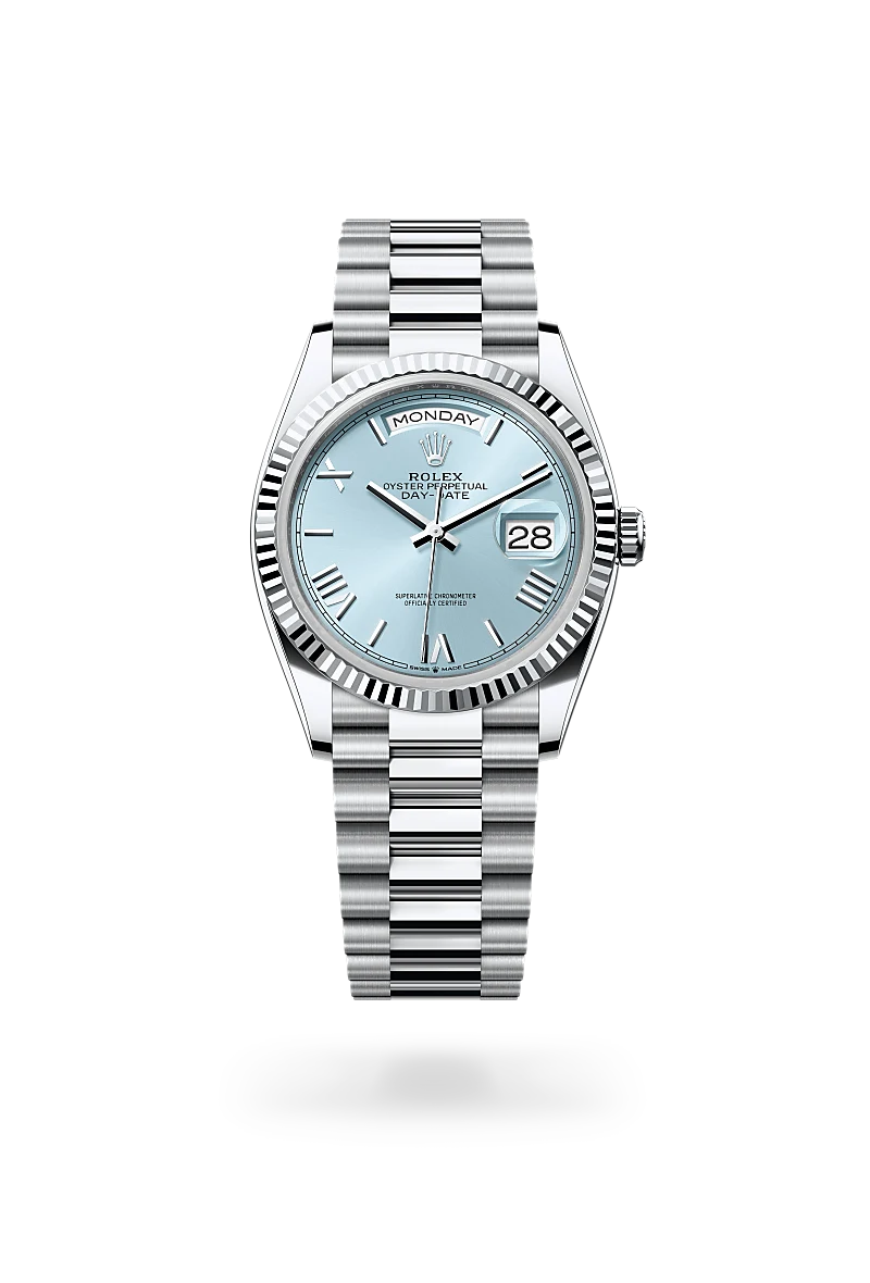 rolex Day-Date in Platinum, M128236-0018 - underwood jewelers