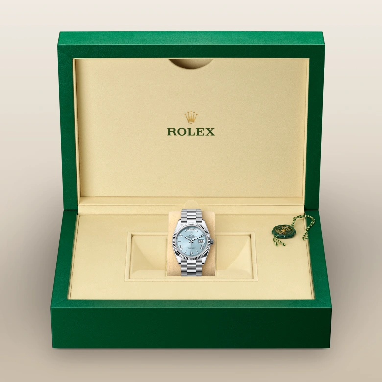 rolex Day-Date in Platinum, M128236-0018 - Underwood jewelers