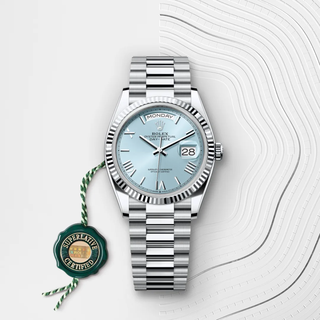 rolex Day-Date in Platinum, M128236-0018 - Underwood jewelers