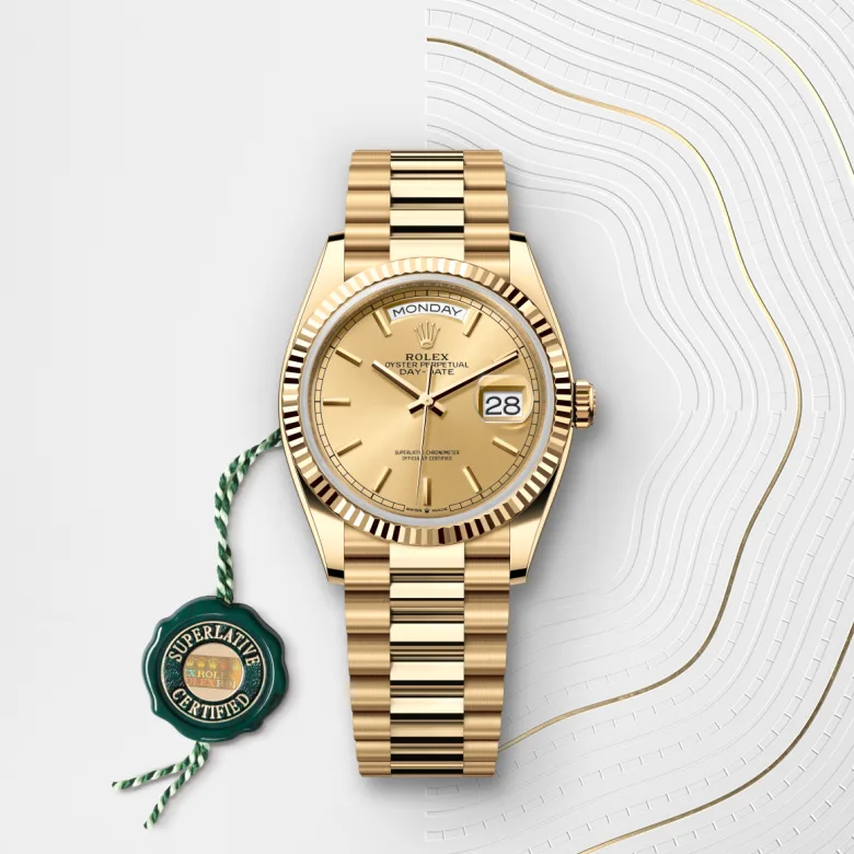 rolex Day-Date in 18 kt yellow gold, M128238-0045 - Underwood jewelers