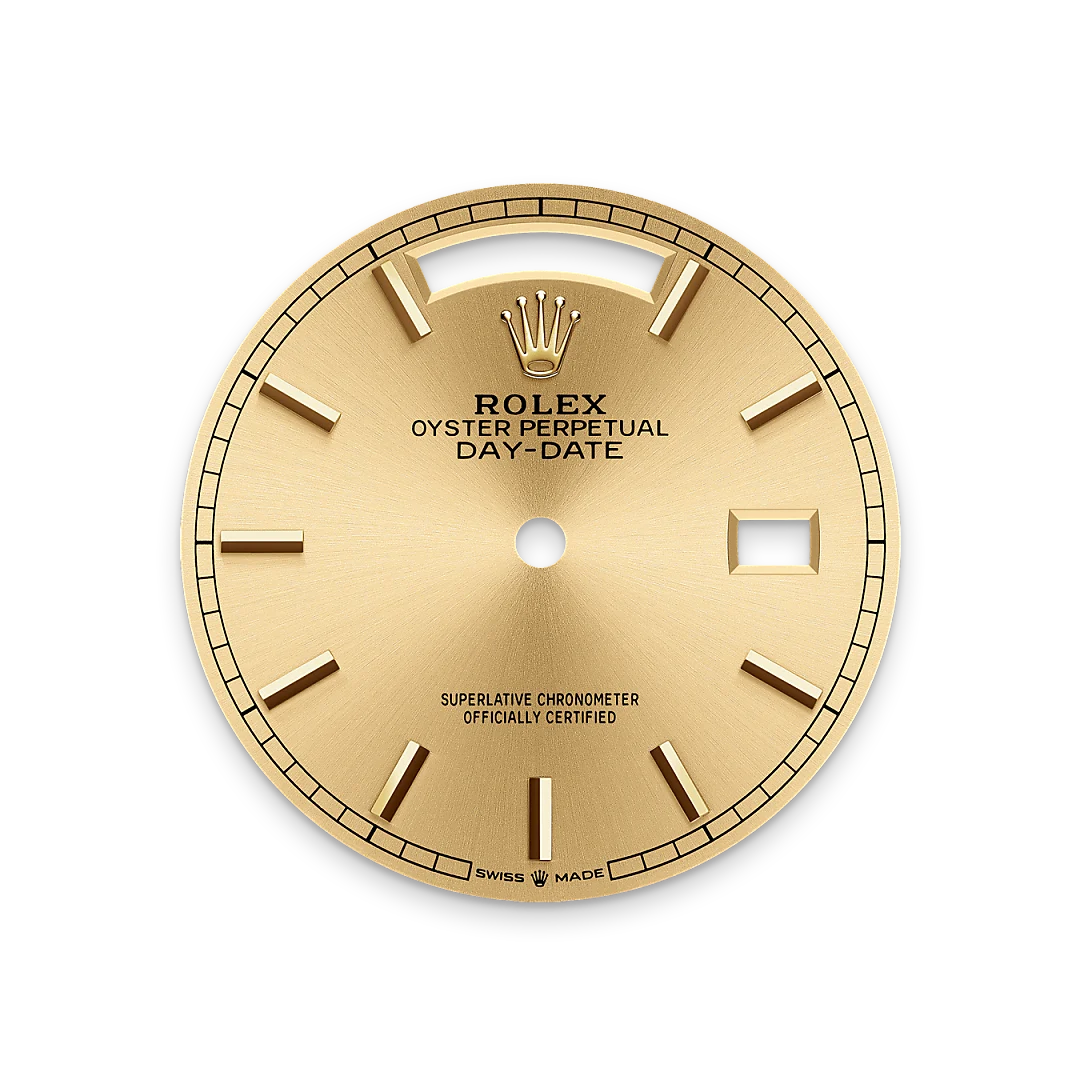 rolex Day-Date in 18 kt yellow gold, M128238-0045 - underwood jewelers