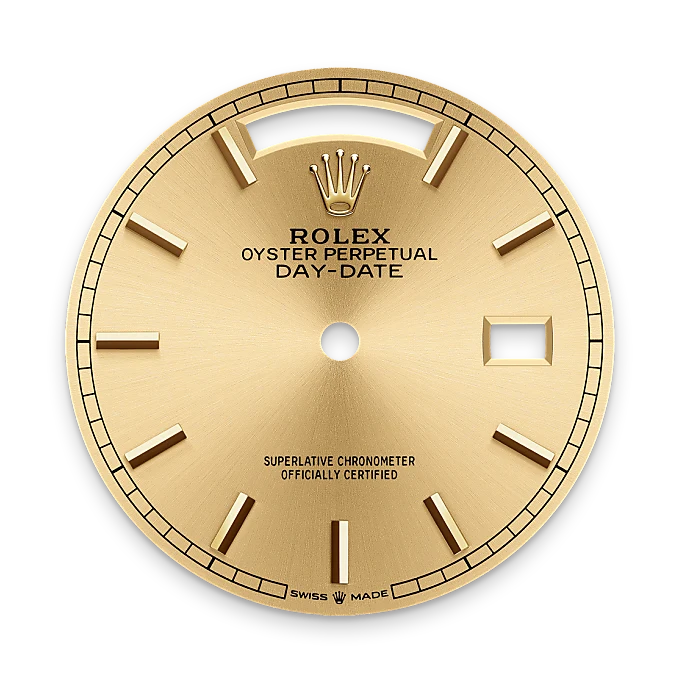 rolex Day-Date in 18 kt yellow gold, M128238-0045 - underwood jewelers