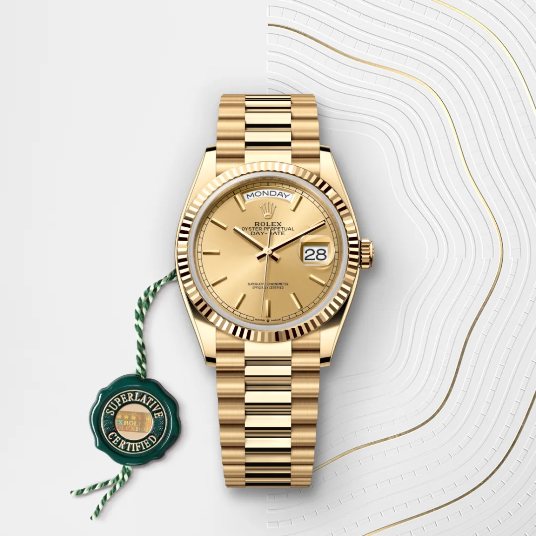 rolex Day-Date in 18 kt yellow gold, M128238-0045 - Underwood jewelers