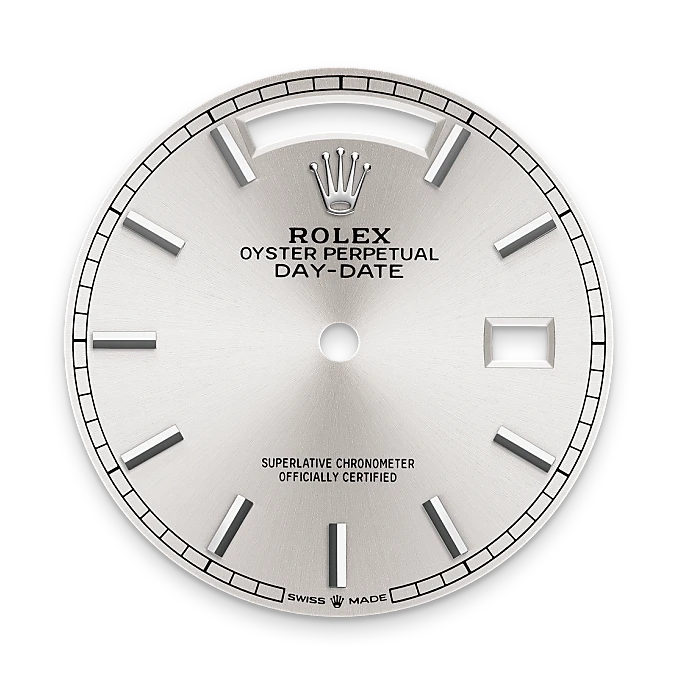 rolex Day-Date in 18 kt white gold, M128239-0005 - Underwood jewelers