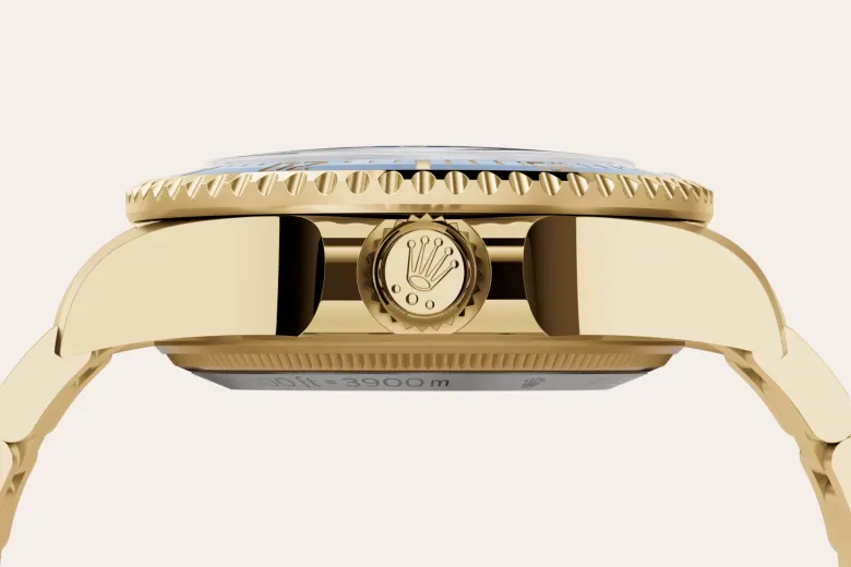 rolex Deepsea in 18 kt yellow gold, M136668LB-0001 - underwood jewelers