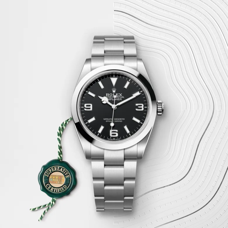 rolex Explorer in Oystersteel, M224270-0001 - Underwood jewelers