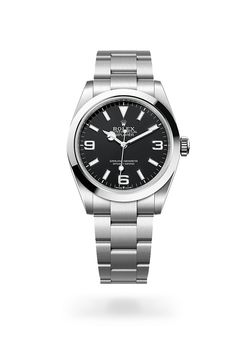 rolex Explorer in Oystersteel, M224270-0001 - underwood jewelers