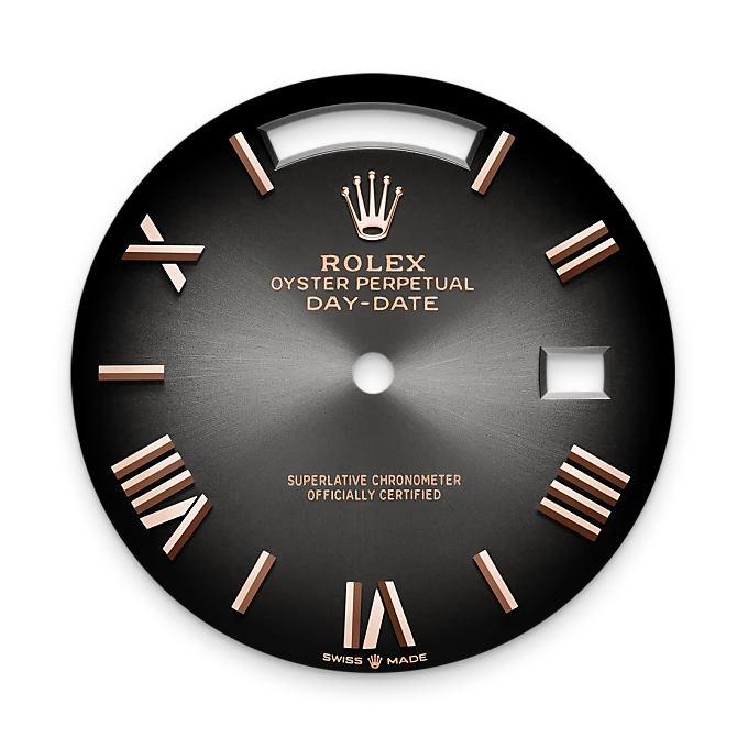 rolex Day-Date in 18 kt Everose gold, M228235-0055 - underwood jewelers