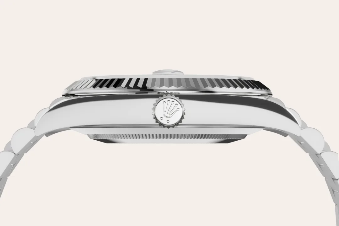 rolex Day-Date in 18 kt white gold, M228239-0033 - underwood jewelers