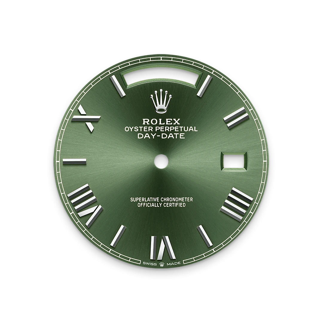 rolex Day-Date in 18 kt white gold, M228239-0033 - underwood jewelers