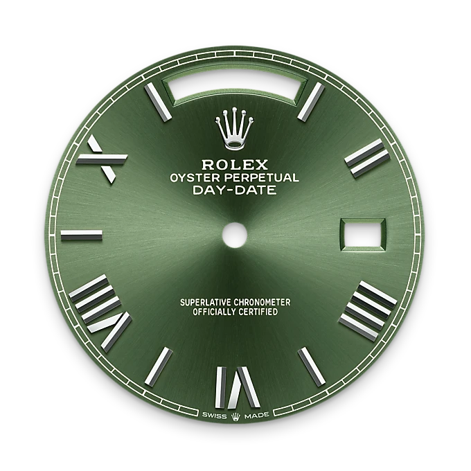 rolex Day-Date in 18 kt white gold, M228239-0033 - underwood jewelers