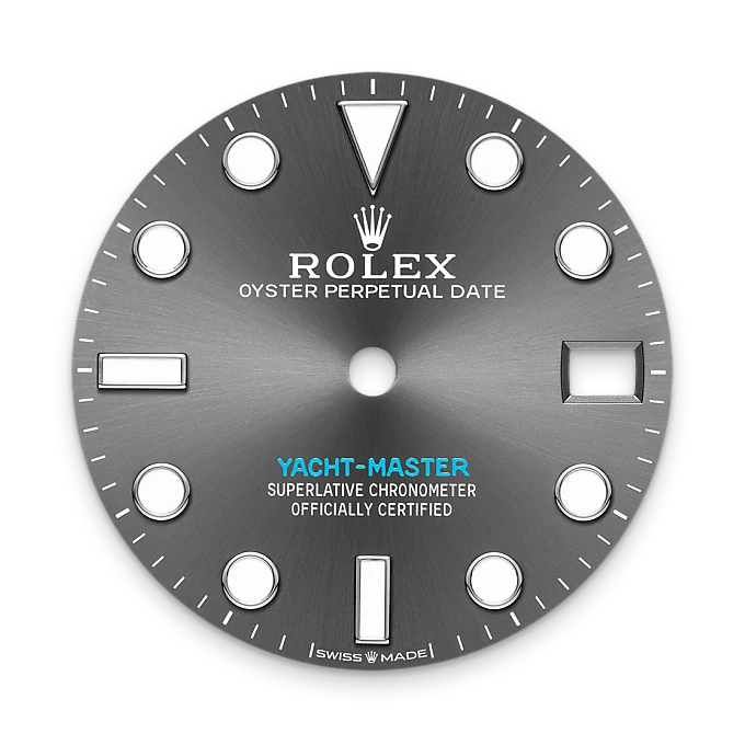 rolex Yacht-Master in Rolesium - combination of Oystersteel and platinum, M268622-0002 - Underwood jewelers