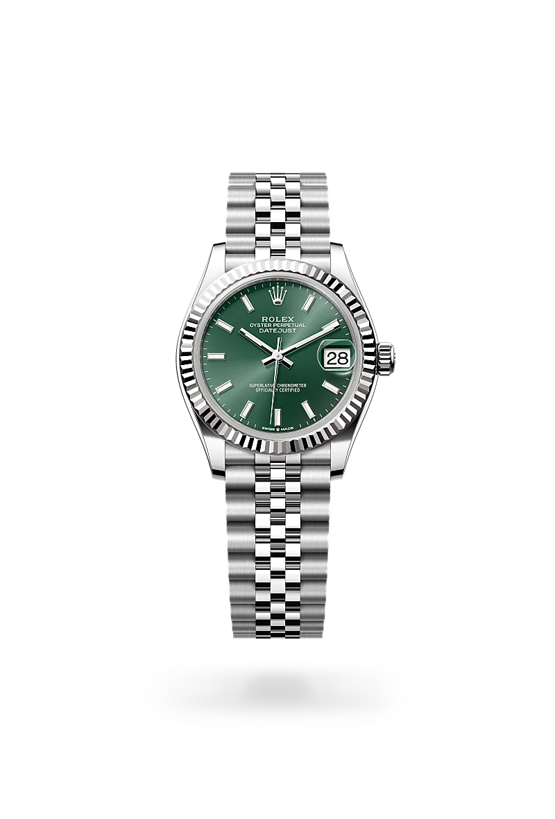 rolex Datejust in White Rolesor - combination of Oystersteel and white gold, M278274-0018 - underwood jewelers