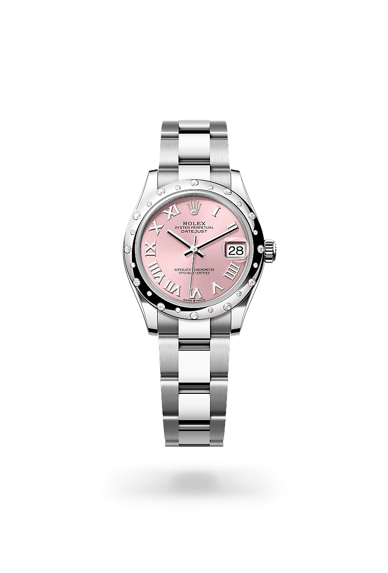 rolex Datejust in White Rolesor - combination of Oystersteel and white gold, M278344RBR-0021 - Underwood jewelers