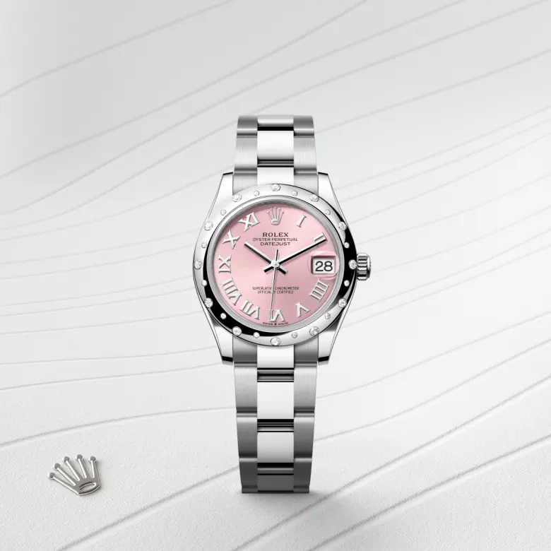 rolex Datejust in White Rolesor - combination of Oystersteel and white gold, M278344RBR-0021 - Underwood jewelers