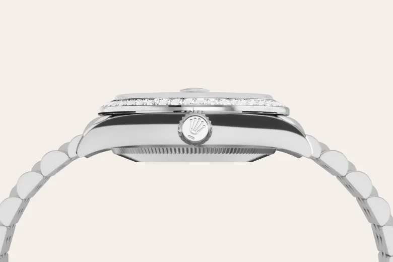 rolex Datejust in White Rolesor - combination of Oystersteel and white gold, M278384RBR-0008 - Underwood jewelers
