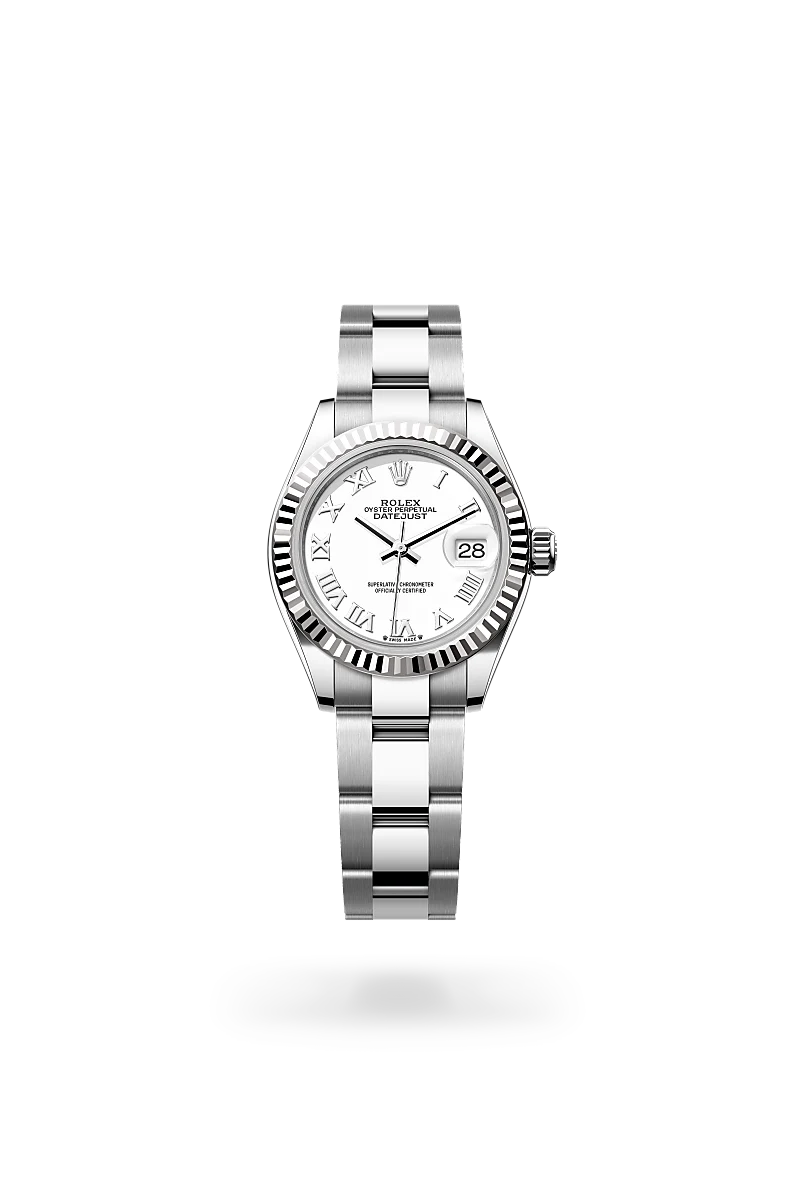 rolex Lady-Datejust in White Rolesor - combination of Oystersteel and white gold, M279174-0020 - underwood jewelers