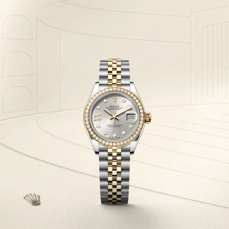 rolex Lady-Datejust in Yellow Rolesor - combination of Oystersteel and yellow gold, M279383RBR-0003 - Underwood jewelers