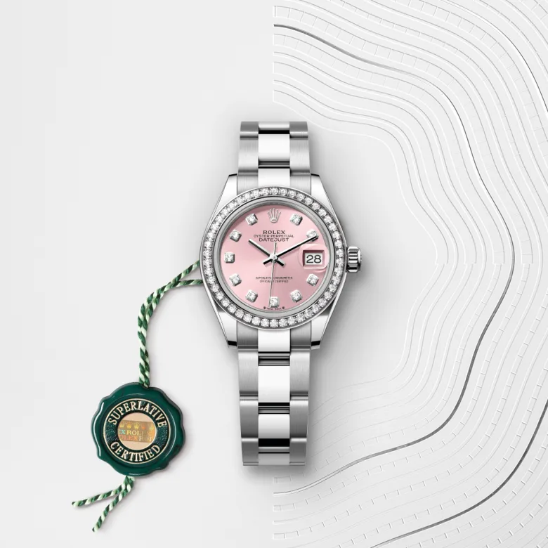 rolex Lady-Datejust in White Rolesor - combination of Oystersteel and white gold, M279384RBR-0004 - Underwood jewelers