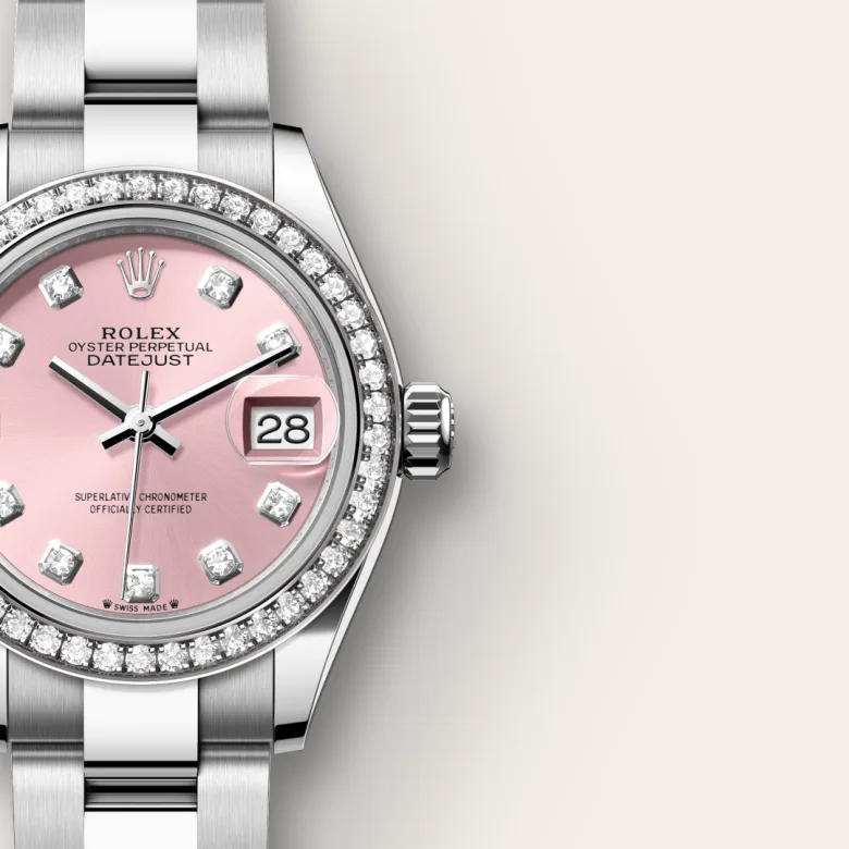 rolex Lady-Datejust in White Rolesor - combination of Oystersteel and white gold, M279384RBR-0004 - Underwood jewelers