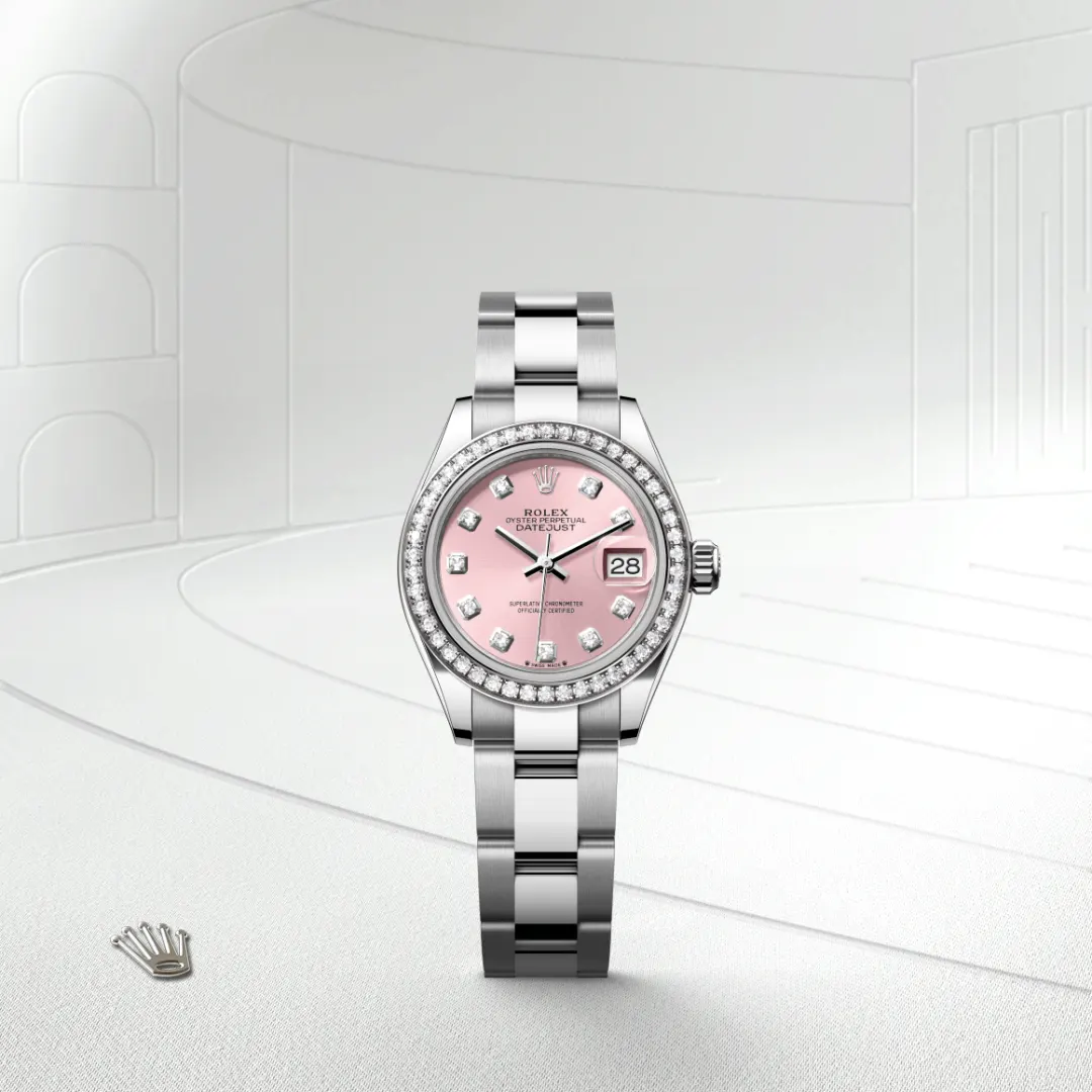 rolex Lady-Datejust in White Rolesor - combination of Oystersteel and white gold, M279384RBR-0004 - Underwood jewelers
