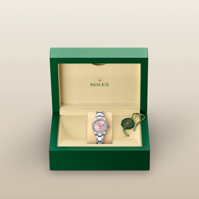rolex Lady-Datejust in White Rolesor - combination of Oystersteel and white gold, M279384RBR-0004 - Underwood jewelers