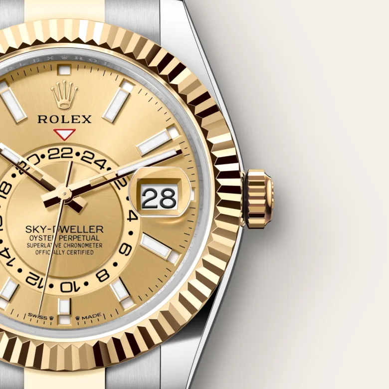 rolex Sky-Dweller in Yellow Rolesor - combination of Oystersteel and yellow gold, M336933-0001 - Underwood jewelers