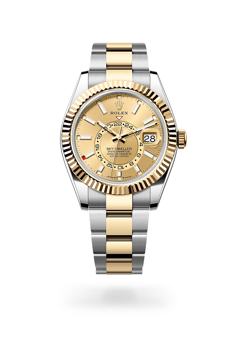 rolex Sky-Dweller in Yellow Rolesor - combination of Oystersteel and yellow gold, M336933-0001 - underwood jewelers