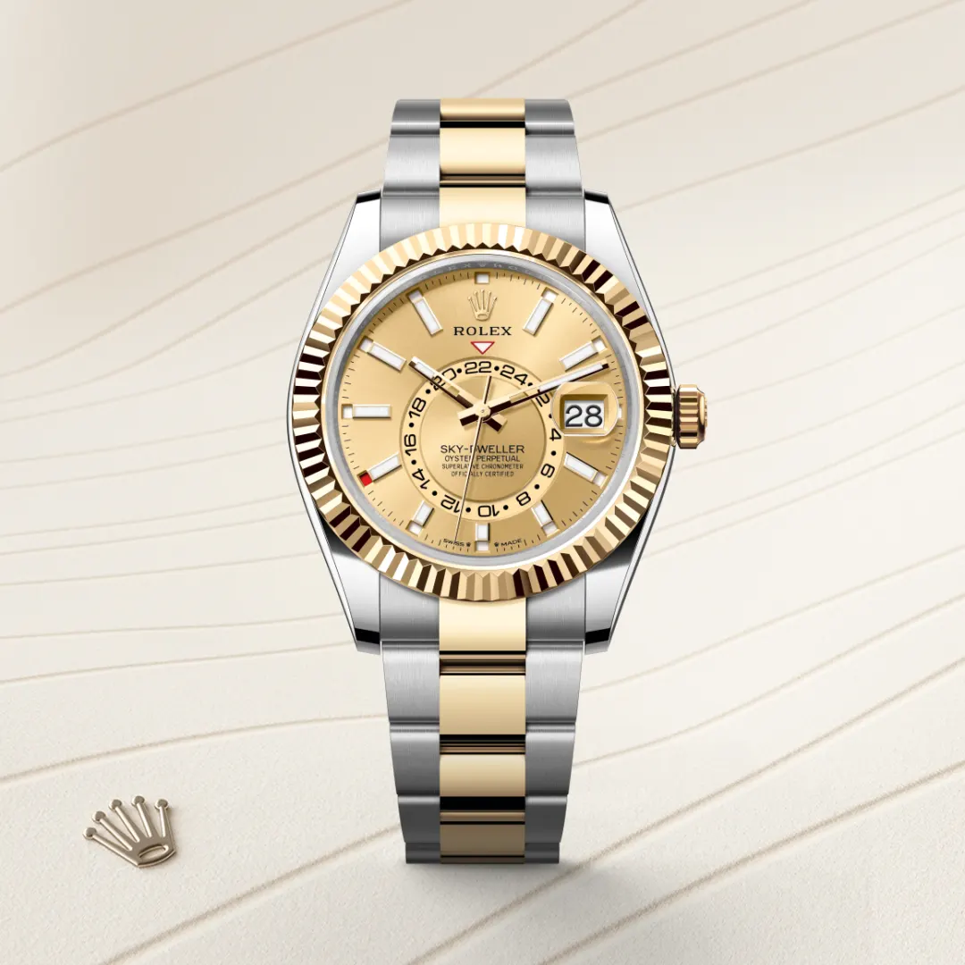 rolex Sky-Dweller in Yellow Rolesor - combination of Oystersteel and yellow gold, M336933-0001 - Underwood jewelers