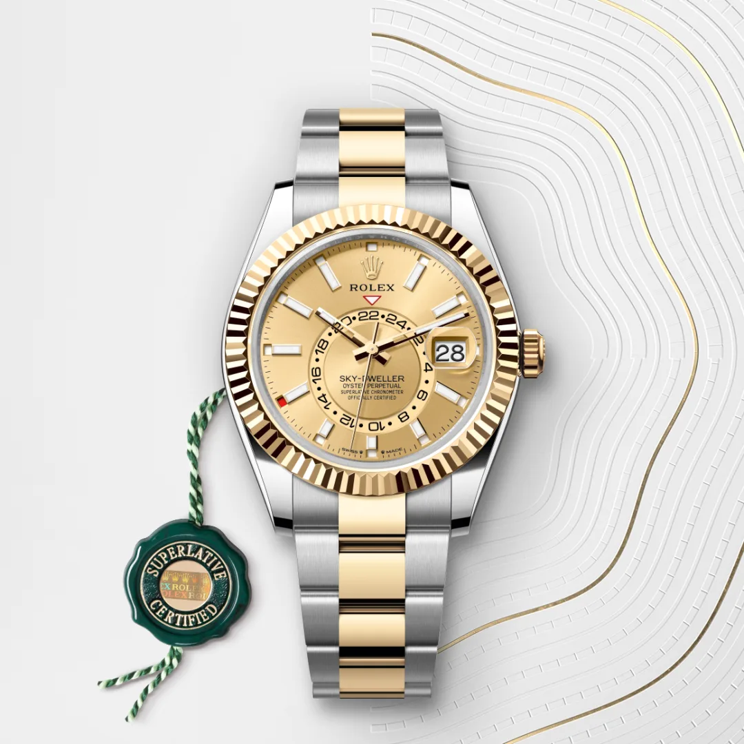rolex Sky-Dweller in Yellow Rolesor - combination of Oystersteel and yellow gold, M336933-0001 - Underwood jewelers