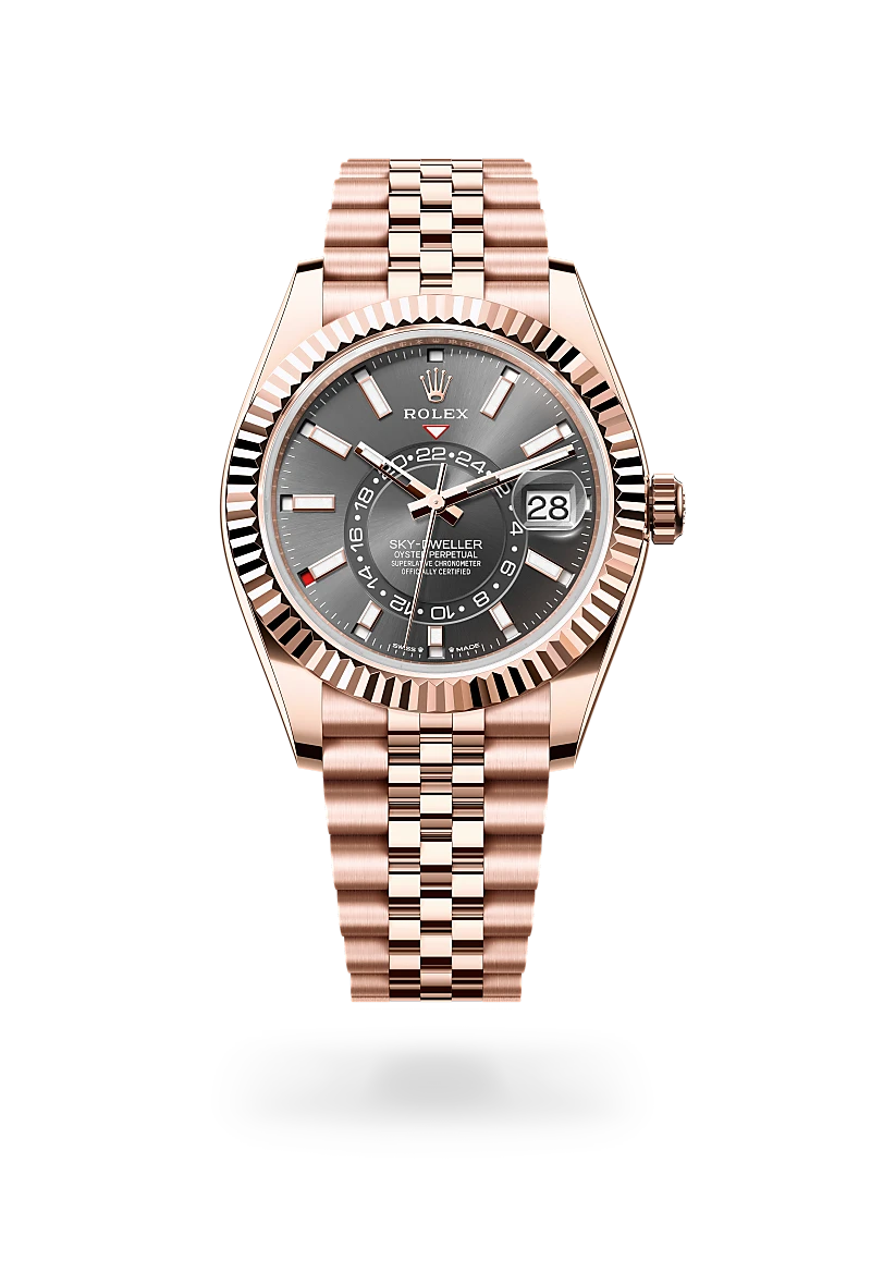 rolex Sky-Dweller in 18 kt Everose gold, M336935-0008 - Underwood jewelers
