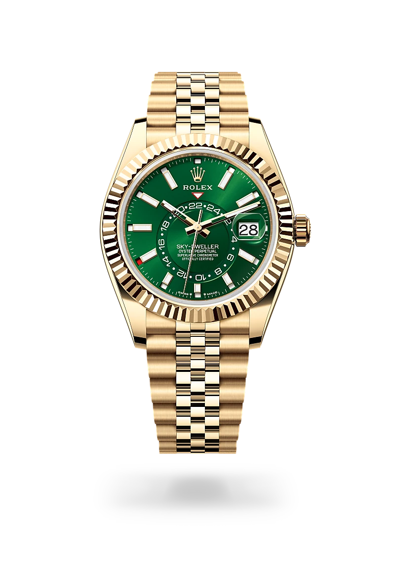 rolex Sky-Dweller in 18 kt yellow gold, M336938-0008 - underwood jewelers