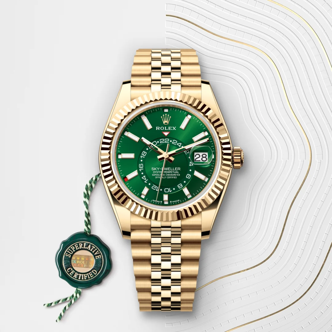 rolex Sky-Dweller in 18 kt yellow gold, M336938-0008 - Underwood jewelers
