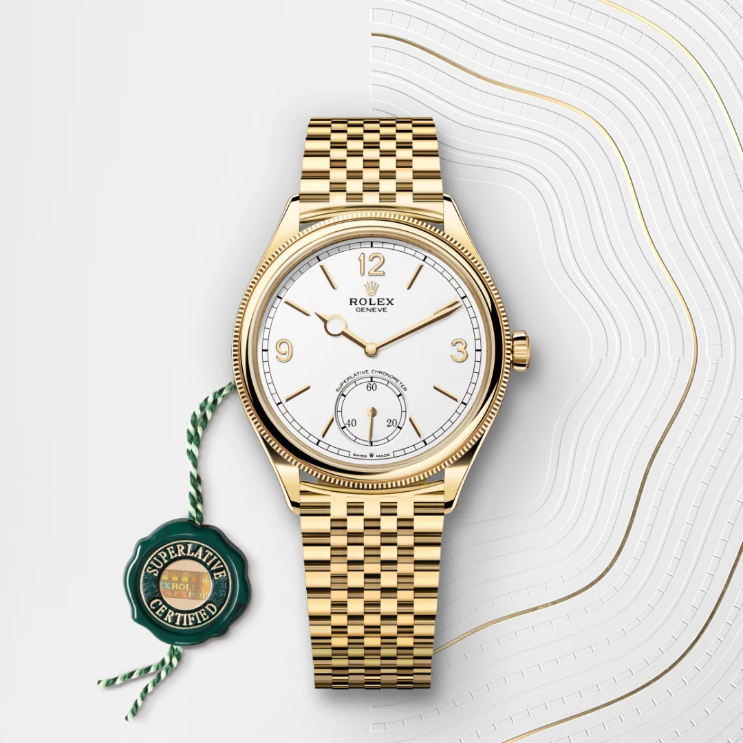 rolex 1908 in 18 kt yellow gold, M52508-0008 - Underwood jewelers