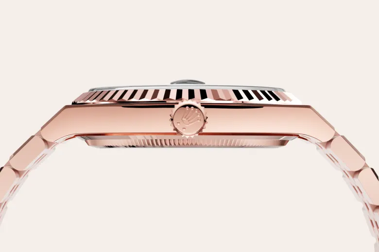 rolex Land-Dweller in 18 kt Everose gold, M127335-0001 - Underwood Jewelers