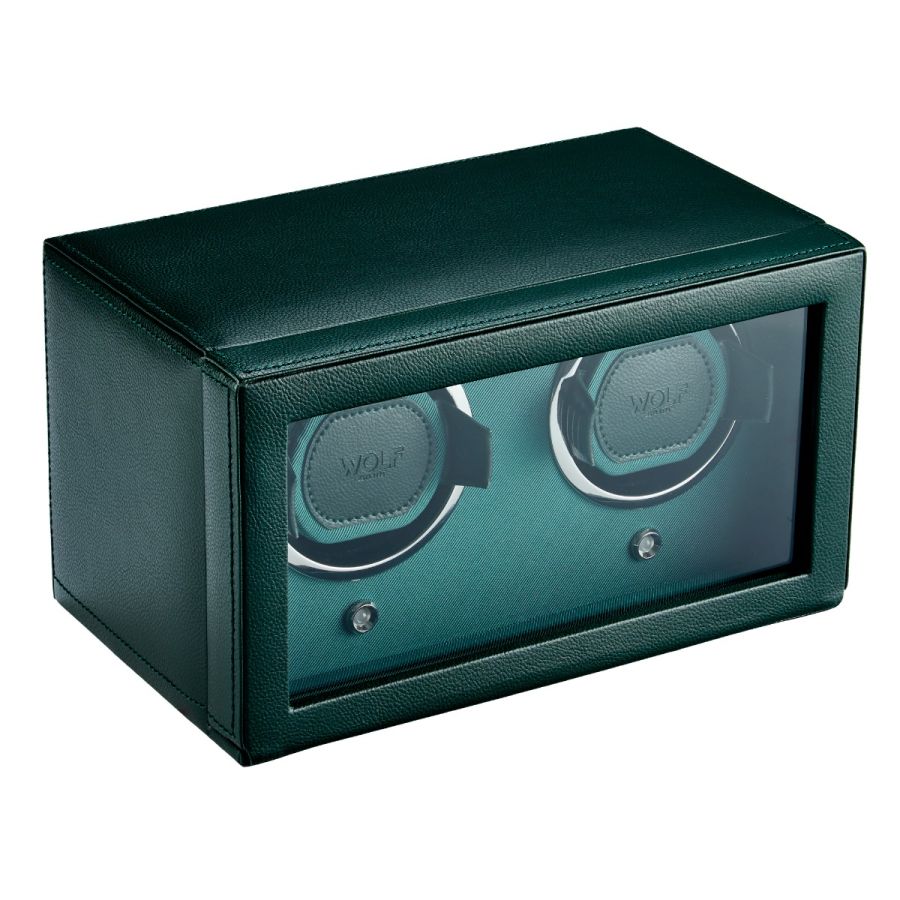 Green Cub Double Watch Winder with Cover