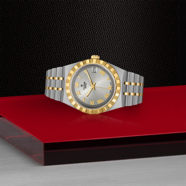 TUDOR Royal, 34mm Steel Case, Yellow Gold Bezel